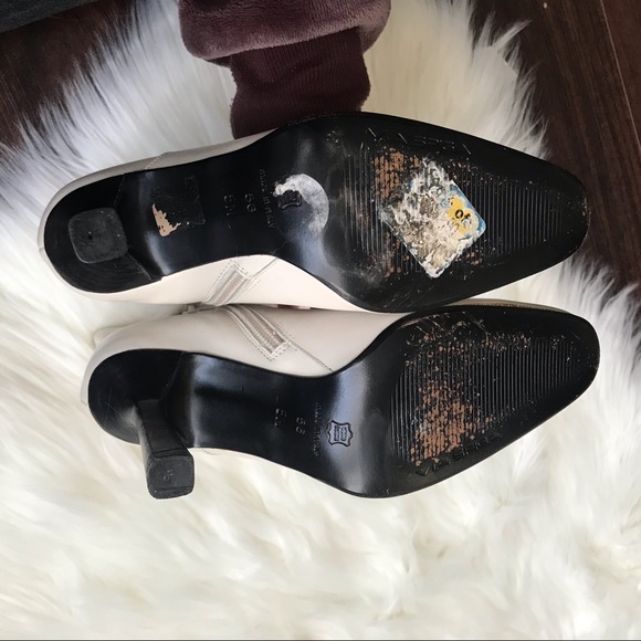 Via Spiga White Heeled Ankle Boots Size 5 - Picture 7 of 8